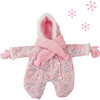 Doll Outfit: Winter Snow Suit Cuddly - 3 pc - Doll Accessories - 3