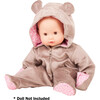 Doll Onesie: Pajama Sleeper - Teddy - Doll Accessories - 2