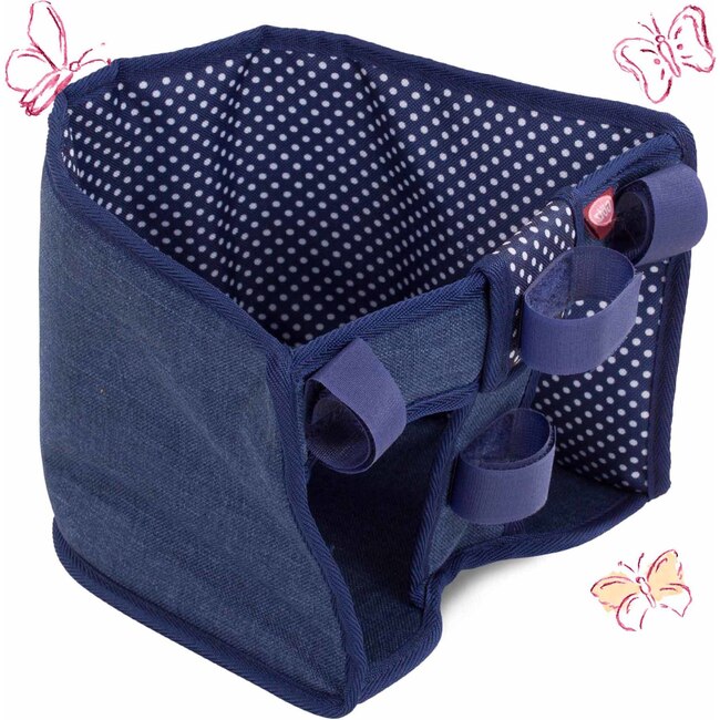 Doll Bike Seat - Blue Cloud - Doll Accessories - 2