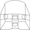 Doll Bike Seat - Blue Cloud - Doll Accessories - 4