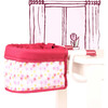 Doll Table Seat: Hook On - Pink Flowers - Doll Accessories - 7