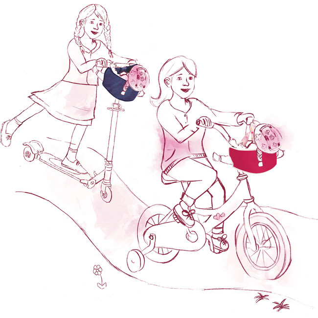 Doll Bike Seat - Blue Cloud - Doll Accessories - 5