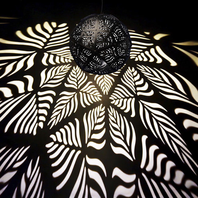GlowTheory: 18" Solar - Palm - Black - Lighting - 2