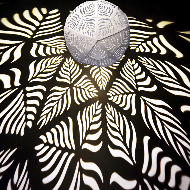 GlowTheory: 18" Solar - Palm - White - Lighting - 2