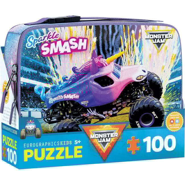 Monster Jam: 100pc Puzzle & Lunch Box - Sparkle Smash