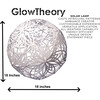 GlowTheory: 18" Solar - Lotus - White - Lighting - 2