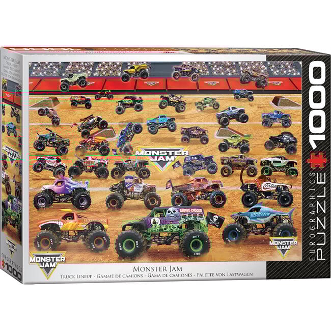 Monster Jam: Truck Lineup - 1000pc Puzzle - Puzzles - 1