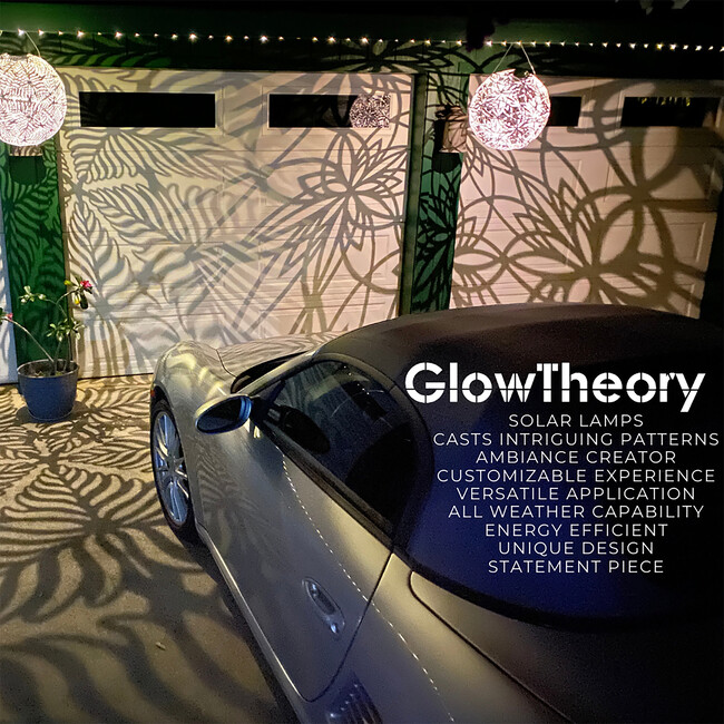 GlowTheory: 18" Solar - Palm - White - Lighting - 5
