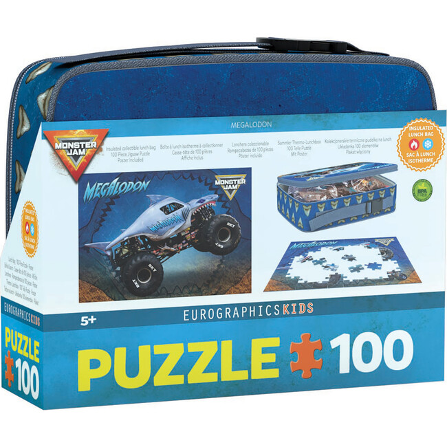 Monster Jam: 100pc Puzzle & Lunch Box - Megalodon - Puzzles - 3