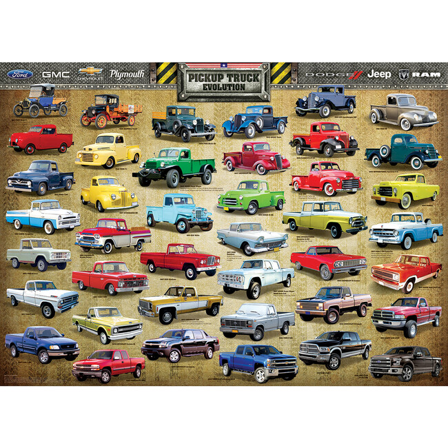 Evolution: Pickup Truck - 1000 pc Puzzle - Puzzles - 2
