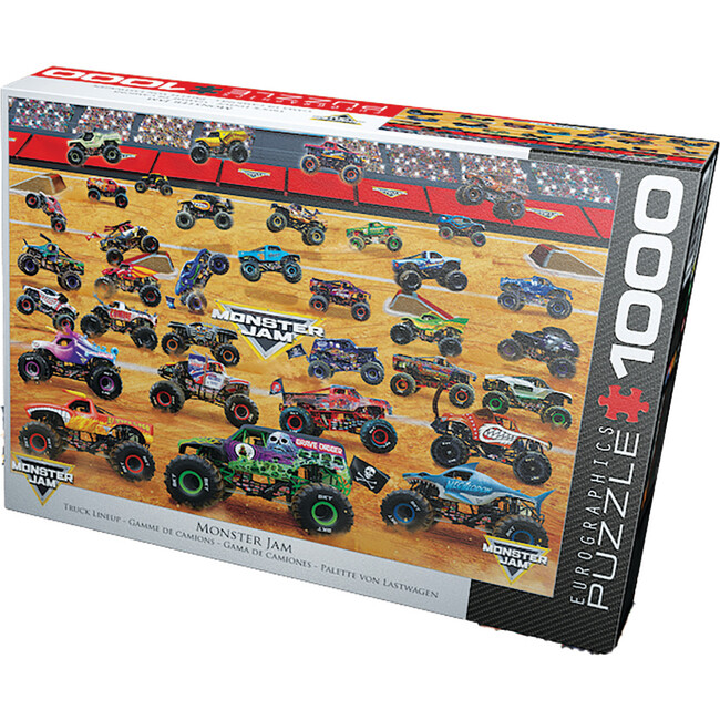 Monster Jam: Truck Lineup - 1000pc Puzzle - Puzzles - 4