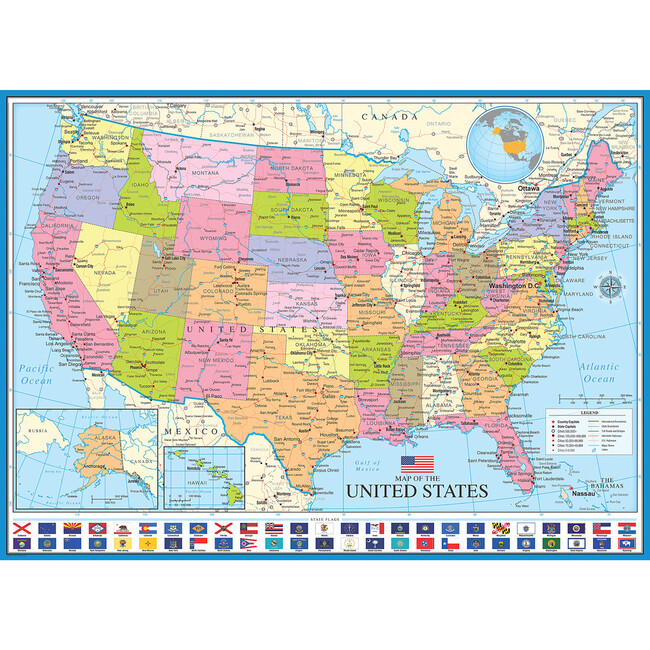 Map of the United States - 1000 pc Puzzle - Puzzles - 3
