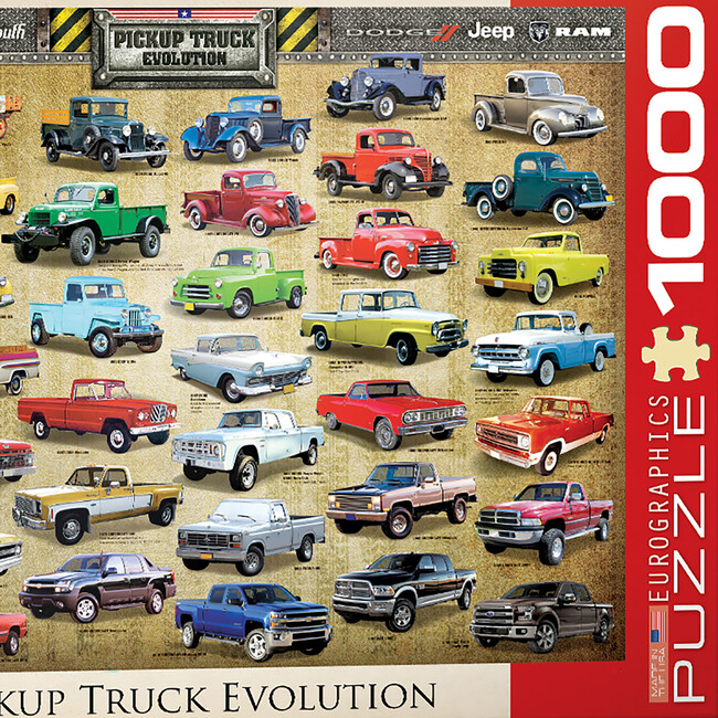 Evolution: Pickup Truck - 1000 pc Puzzle - Puzzles - 4