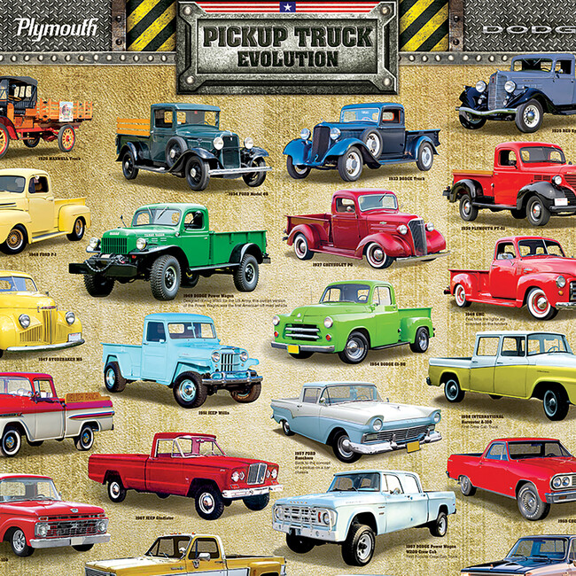 Evolution: Pickup Truck - 1000 pc Puzzle - Puzzles - 5