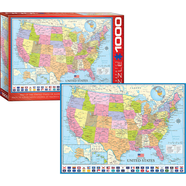 Map of the United States - 1000 pc Puzzle - Puzzles - 6