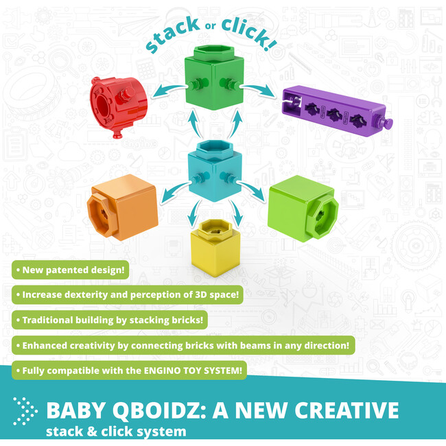 Qboidz Baby: My First Steps - Large - STEM Toys - 3