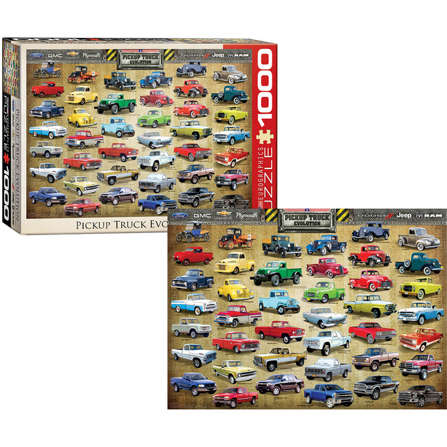 Evolution: Pickup Truck - 1000 pc Puzzle - Puzzles - 6