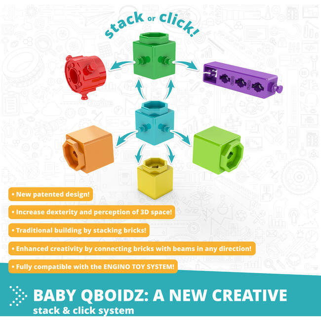Qboidz Baby: My First Steps - Medium - STEM Toys - 3