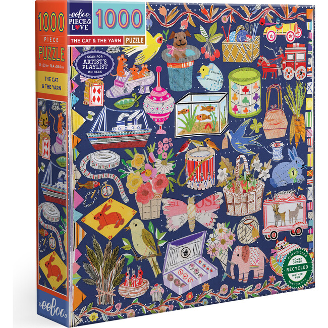 Piece&Love: The Cat & The Yarn - 1000 pc Puzzle