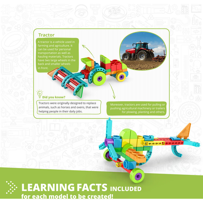 Qboidz: Farm Tractor - STEM Toys - 4