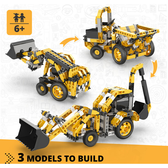 Creative Builder: Machinery Series - Backhoe Loader - STEM Toys - 2