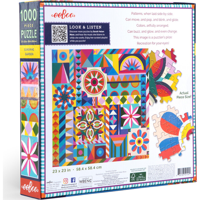 Piece&Love: Sunshine Garden - 1000 pc Puzzle - Puzzles - 2