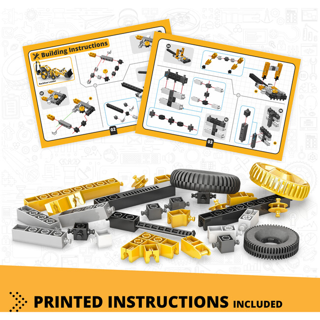 Creative Builder: Machinery Series - Backhoe Loader - STEM Toys - 3