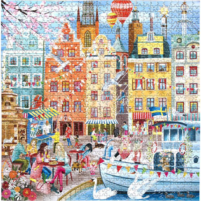 Piece&Love: Stockholm - 1000 pc Puzzle - Puzzles - 3