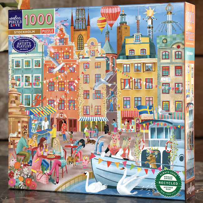 Piece&Love: Stockholm - 1000 pc Puzzle - Puzzles - 4