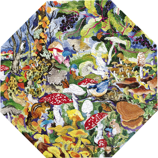 Piece&Love: Poisonous Mushrooms - 500 pc Octagonal Puzzle - Puzzles - 3