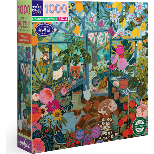Piece&Love: English Greenhouse - 1000 pc Puzzle