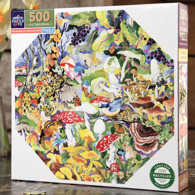 Piece&Love: Poisonous Mushrooms - 500 pc Octagonal Puzzle - Puzzles - 4