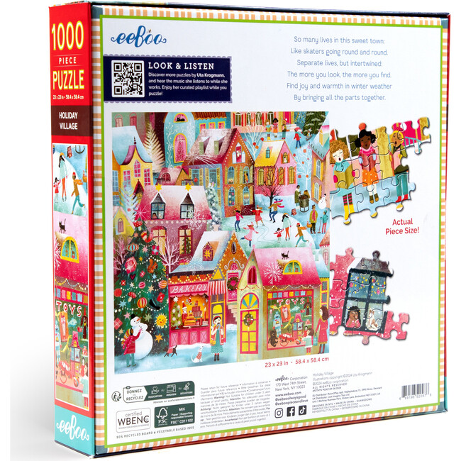 Piece&Love: Holiday Village - 1000 pc Puzzle - Puzzles - 2
