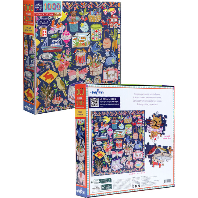 Piece&Love: The Cat & The Yarn - 1000 pc Puzzle - Puzzles - 6