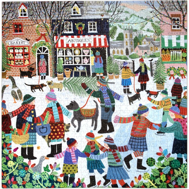 Piece & Love: Christmas in the Square - 1000 pc Puzzle - Puzzles - 3