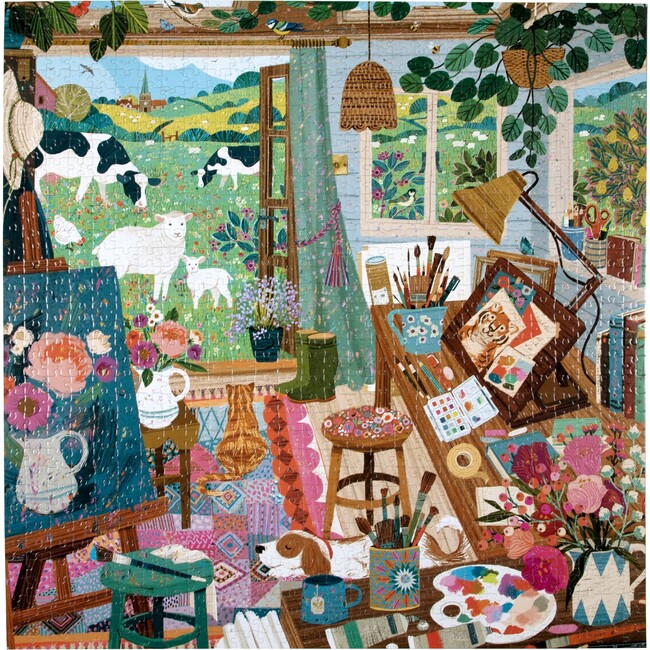 Piece&Love: Artist's Cottage - 1000 pc Puzzle - Puzzles - 3