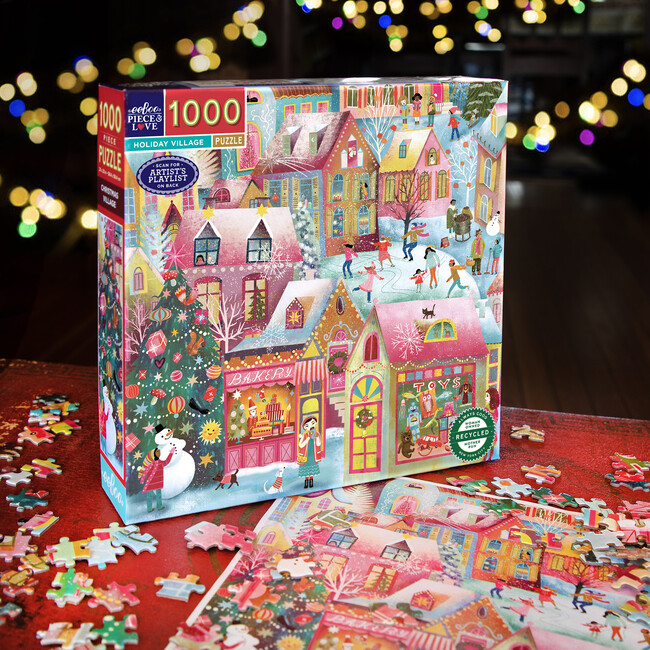 Piece&Love: Holiday Village - 1000 pc Puzzle - Puzzles - 4