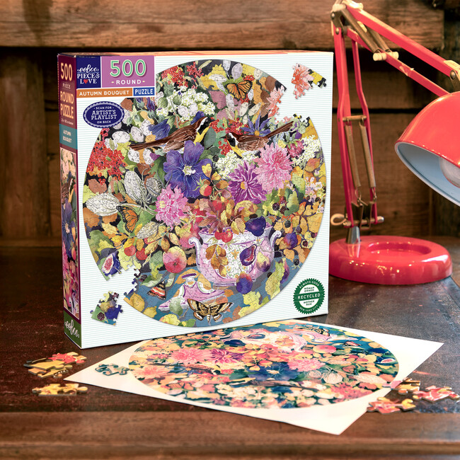 Piece&Love: Autumn Bouquet - 500 pc Puzzle - Puzzles - 4