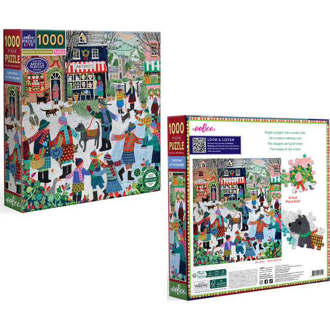 Piece & Love: Christmas in the Square - 1000 pc Puzzle - Puzzles - 7