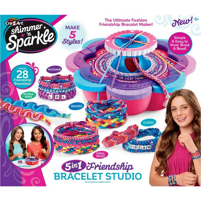 Shimmer 'N Sparkle: 6-in-1 Ultimate Friendship Bracelet Studio - Arts & Crafts - 3
