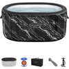 SaluSpa: Glacial Dip Cold Plunge Tub - Black Marble - Water Toys - 1 - thumbnail