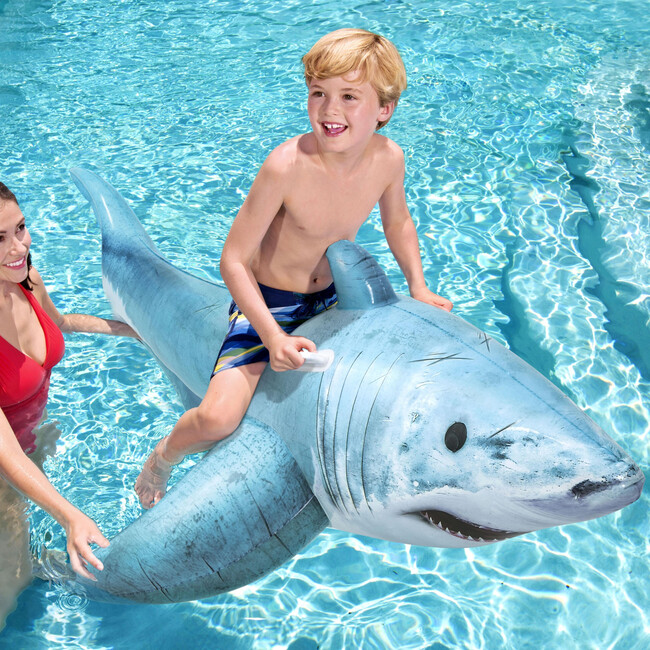 H2OGO! Ride-On Float: Realistic Shark - Pool Floats - 2
