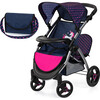 Bayer Design Dolls: Twin Star Stroller - Blue, Hot Pink, Unicorn - Doll Accessories - 1 - thumbnail