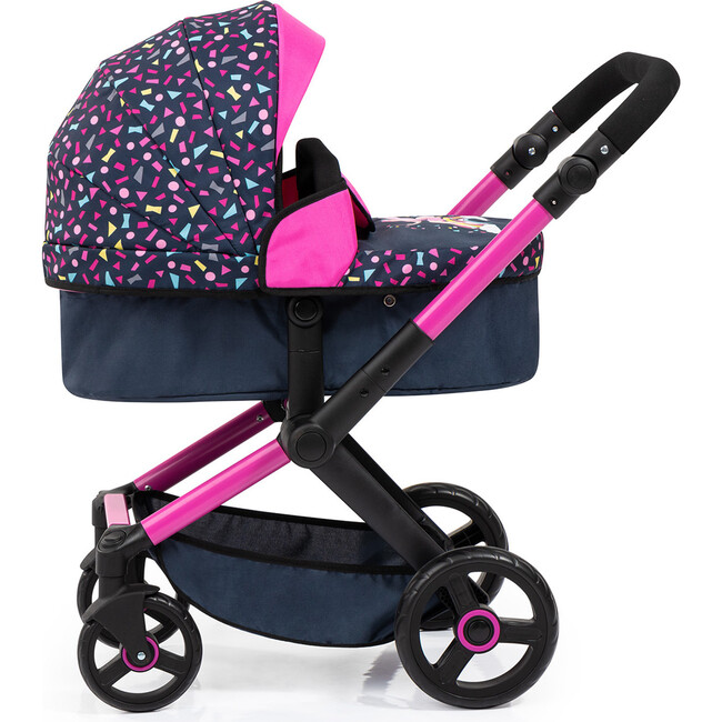 Bayer Design Dolls: Pram Xeo - Shapes Navy & Pink - Doll Accessories - 2