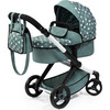 Bayer Design Dolls: Pram Xeo - Stars Green & White - Doll Accessories - 1 - thumbnail