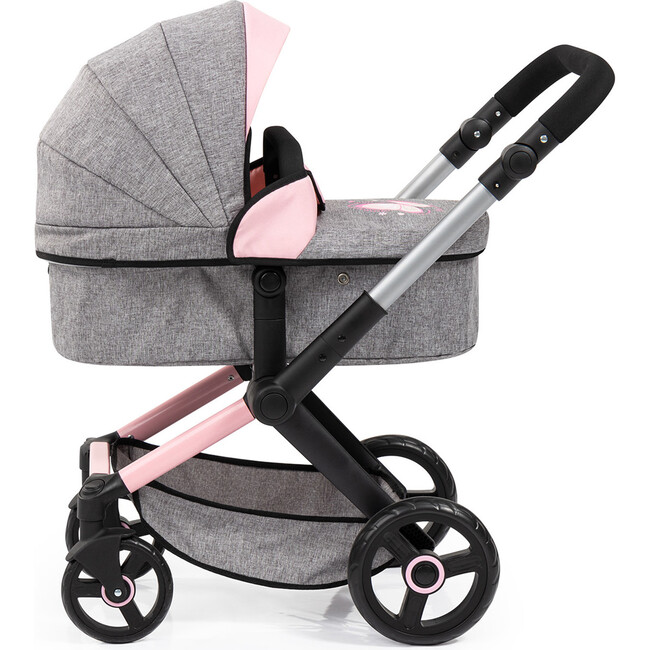 Bayer Design Dolls: Pram Xeo - Butterfly Grey & Pink - Doll Accessories - 2
