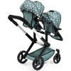 Bayer Design Dolls: Pram Xeo Twin - Green & White Stars - Doll Accessories - 2