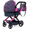 Bayer Design Dolls: Pram Xeo - Shapes Navy & Pink - Doll Accessories - 4