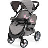 Bayer Design Dolls: Twin Star Stroller - Grey, Pink, Butterfly - Doll Accessories - 3