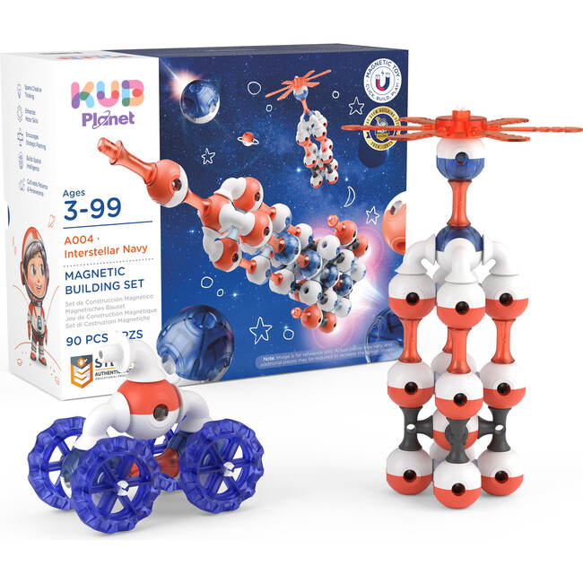 Magnetic Building Blocks: Interstellar Navy - 90 pcs
